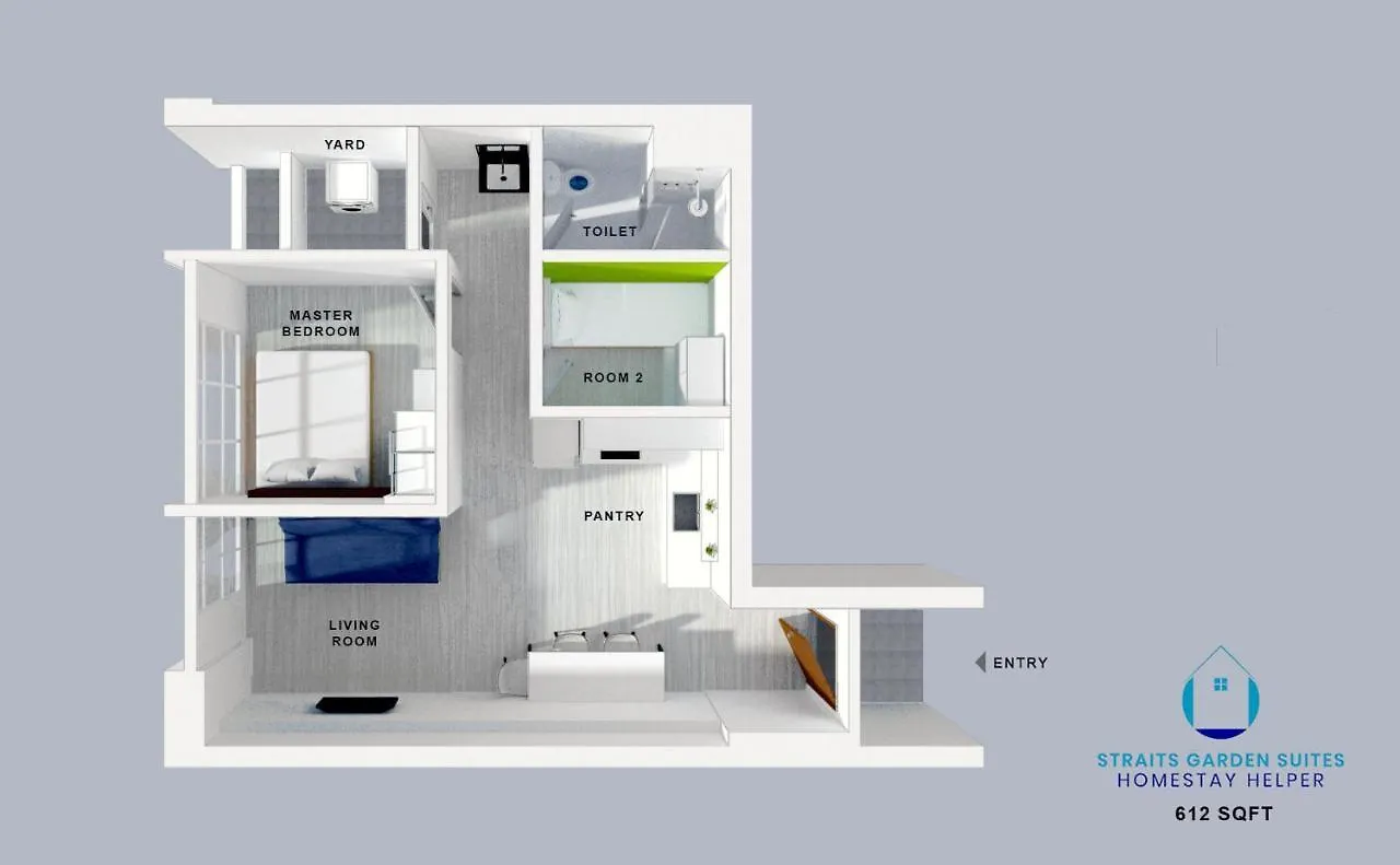 Straits Garden Suites By The Homestay Helper George Town Appartement