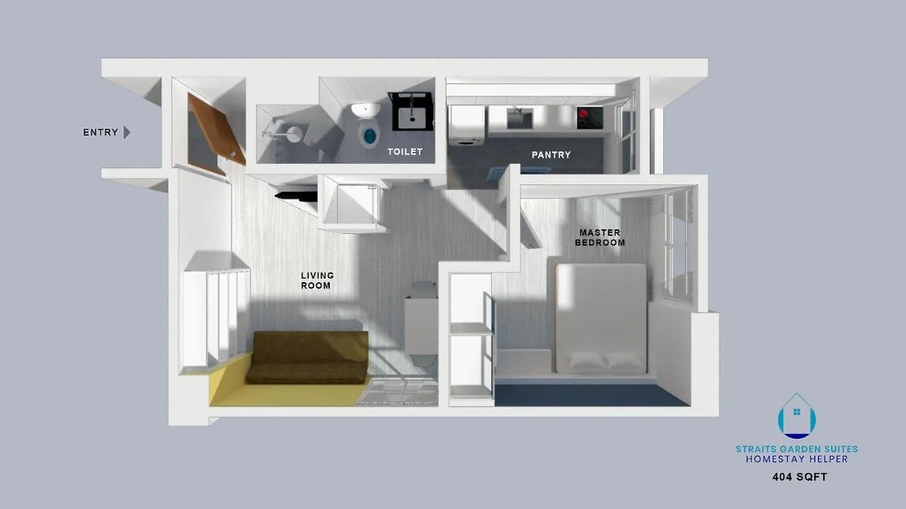 Appartement Straits Garden Suites By The Homestay Helper George Town